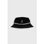 Bombažni klobuk Kangol Lahinch črna barva - črna. Klobuk iz kolekcije Kangol. Model z ozkim robom, izdelan iz enobarvnega materiala.