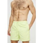 Kopalne kratke hlače Calvin Klein zelena barva - zelena. Kopalne kratke hlače iz kolekcije Calvin Klein, izdelane iz tkanine. Model iz hitro sušečega se recikliranega materiala.