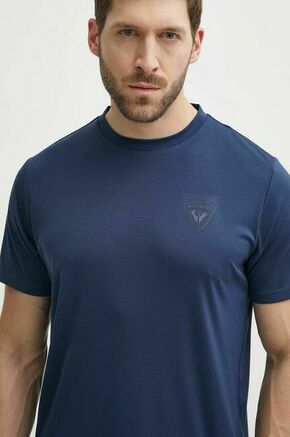 Športna kratka majica Rossignol mornarsko modra barva - mornarsko modra. Športna kratka majica iz kolekcije Rossignol. Model izdelan iz materiala