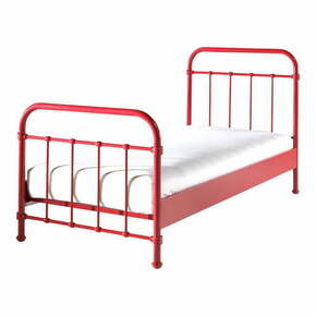 Rdeča kovinska otroška postelja Vipack New York
