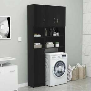 Komplet omar za pralni stroj črne barve iverna plošča