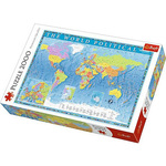 Trefl Puzzle Politični zemljevid sveta 2000 kosov