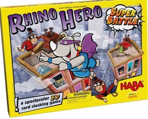 Haba Družabna igra za otroke Rhino Hero Super Battle