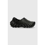 Natikači Crocs Echo Clog črna barva, 207937 - črna. Natikači iz kolekcije Crocs. Model je izdelan iz sintetičnega materiala. Model z mehkim, oblikovanim vložkom zagotavlja udobje.