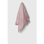 Svilena rutica Lanvin roza barva - roza. Rutica iz kolekcije Lanvin. Model izdelan iz vzorčaste tkanine.