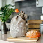 Helen Round Vrečka za kruh iz blaga - Garden Design - Natural