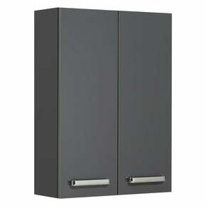 Temno siva stenska kopalniška omarica 50x70 cm - Pelipal