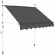 Ročno zložljiva tenda 150 cm antracitna