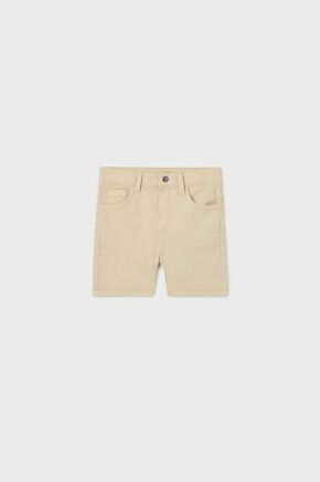 Otroške bombažne kratke hlače Mayoral bež barva - bež. Otroški kratke hlače iz kolekcije Mayoral. Model izdelan iz udobnega materiala.