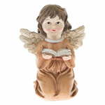 Kipec angela s knjigo Dakls, višina 10,5 cm