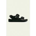 Birkenstock otroški sandali Milano Eva - črna. Otroški sandali iz kolekcije Birkenstock. Model narejen sintetični material.