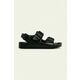 Birkenstock otroški sandali Milano Eva - črna. Otroški sandali iz kolekcije Birkenstock. Model narejen sintetični material.