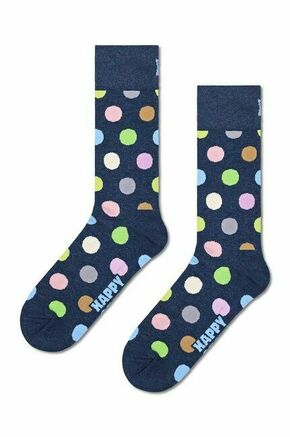 Nogavice Happy Socks Big Dot Sock mornarsko modra barva - mornarsko modra. Nogavice iz kolekcije Happy Socks. Model izdelan iz elastičnega