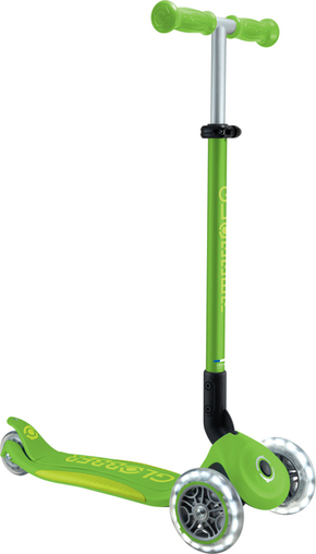 Globber otroški zložljivi skiro - Primo Foldable Plus Lights V2 - Apple Green/Lime Green