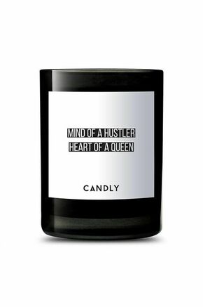Candly dišeča sveča Mind of a Hustler / Heart of a Queen - črna. Dišeča sveča iz kolekcije Candly. Model izdelan iz stekla.