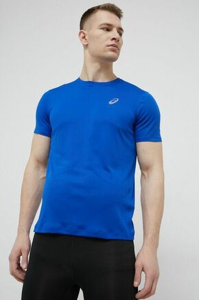 Asics Majica za tek - modra. Majica za tek iz zbirke Asics. Model iz materiala