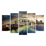 Večdelna slika Bridge NYC, 110 x 60 cm