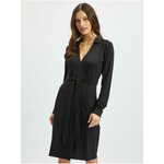 Orsay Črna ženska zavita obleka ORSAY_410245660000 S
