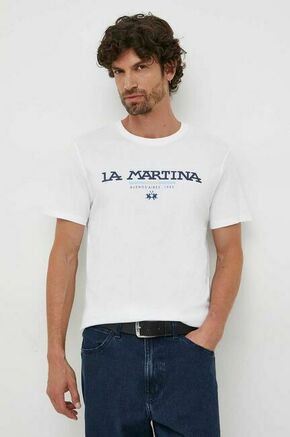 Bombažna kratka majica La Martina moški