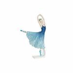 NEW Okrasna Figura DKD Home Decor Modra Romantično Baletni Plesalec 13 x 6 x 23 cm