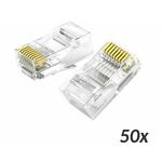 Ugreen RJ45 konektor CAT.6 UTP trdi kabel pak/50 NW120-50