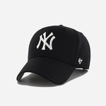 Kapa iz mešanice volne 47brand MLB New York Yankees črna barva - črna. Kapa s šiltom vrste baseball iz kolekcije 47brand. Model izdelan iz tkanine z nalepko.