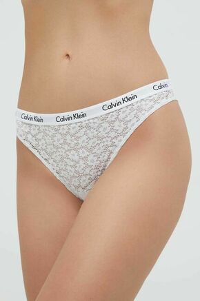 Spodnjice Calvin Klein Underwear bela barva - bela. Spodnjice iz kolekcije Calvin Klein Underwear. Model izdelan iz čipkastega materiala.