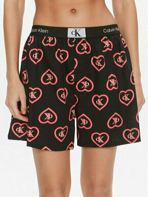 Calvin Klein Underwear Kratke hlače pižama 000QS7074E Črna Relaxed Fit