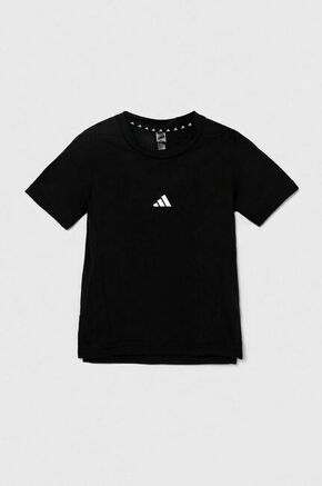 Otroška kratka majica adidas črna barva - črna. Otroške kratka majica iz kolekcije adidas