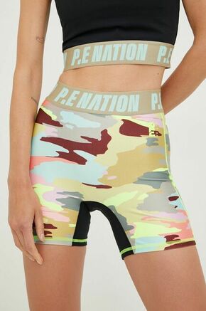 Kratke hlače za vadbo P.E Nation Longitude ženske - pisana. Kratke hlače za vadbo iz kolekcije P.E Nation. Model izdelan iz recikliranega materiala.
