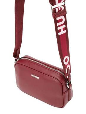 Torbica HUGO bordo barva - bordo. Majhna torbica iz kolekcije HUGO. Model na zapenjanje