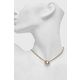 Calvin Klein Moderna bronasta jeklena ogrlica s kristali 35000366