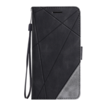 Preklopna torbica za Xiaomi Redmi Note 13, WLGO-Lines, črna