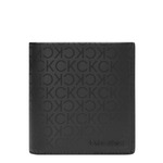 Denarnica Calvin Klein moški, črna barva - črna. Mala denarnica iz kolekcije Calvin Klein. Model izdelan iz tekstilnega materiala.