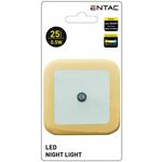 ENTAC svetilka nočna senzor kvadrat 0.5W 3000K 25lm max 1m oranžna IP20 ENL-CS-0.5W-DSO