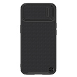 Nillkin teksturiran s case iphone 14 oklepni ovitek s pokrovom za kamero črn