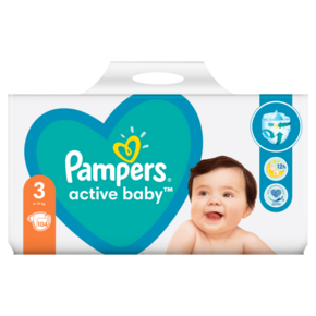 Pampers plenice Active Baby 6 Extra Large (13-18 kg) 68 kosov
