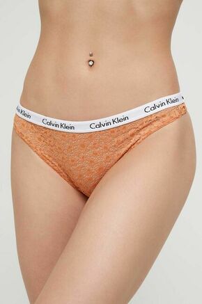 Brazilke Calvin Klein Underwear rjava barva - rjava. Brazilke iz kolekcije Calvin Klein Underwear. Model izdelan iz udobne pletenine.