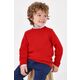 Otroški pulover s primesjo volne Mayoral rdeča barva - rdeča. Otroške Pulover iz kolekcije Mayoral. Model z okroglim izrezom, izdelan iz enobarvne pletenine.