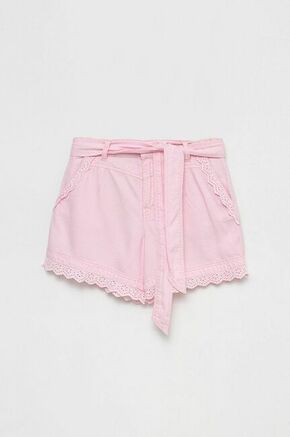 Otroške kratke hlače Guess roza barva