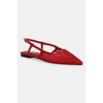 Balerinke Steve Madden Slingshot-M rdeča barva, 11003838 - rdeča. Balerinke iz kolekcije Steve Madden, izdelane iz kombinacije tekstilnega materiala in ekološkega usnja. Model z mehkim, oblikovanim vložkom zagotavlja udobje.