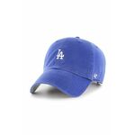 47brand kapa Los Angeles Dodgers - modra. Baseball kapa iz kolekcije 47brand. Model izdelan iz gladek material z vložki.