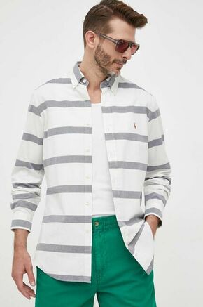 Bombažna srajca Polo Ralph Lauren moška - pisana. Srajca iz kolekcije Polo Ralph Lauren