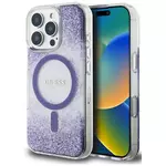 Ovitek Guess HC Resin Bottom Glitter Case for iPhone 16 Pro Max MagSafe Purple (GUHMP16XRGRGEU)