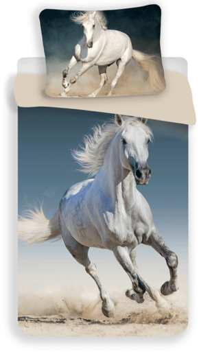 Jerry Fabrics posteljnina s potiskom konja 03