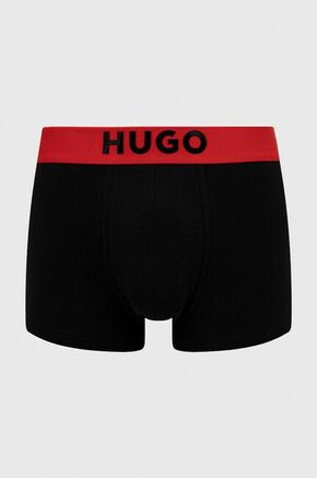 HUGO boksarice - črna. Ženske boksarice iz kolekcije HUGO. Model iz gladke