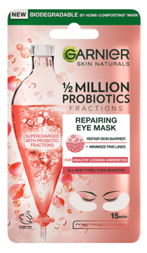 Garnier Skin Naturals 1/2 Million Probiotics Repairing Eye Mask maska za področje okoli oči za vse tipe kože 1 ks za ženske