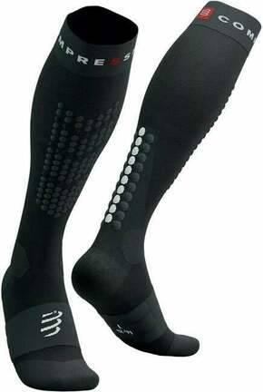Compressport Alpine Ski Full Socks Black/Steel Grey T2 Tekaške nogavice
