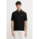 Armani Exchange polo majica moška bombažna z elastanom črna XM001287.AF17321.NOS