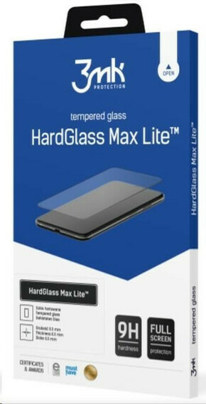 3MK Apple iPhone 13/13 Pro Black - 3mk HardGlass Max Lite
